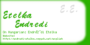 etelka endredi business card